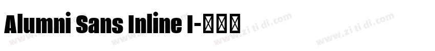 Alumni Sans Inline I字体转换